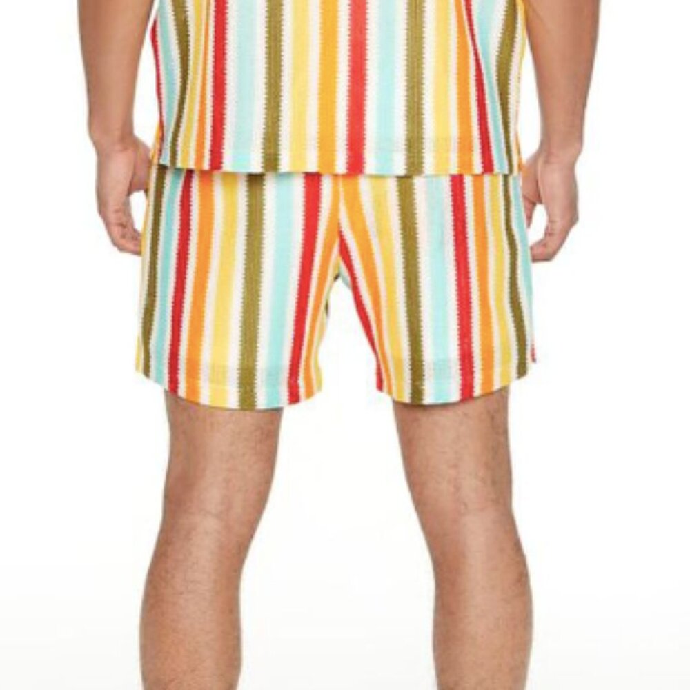 Pride Striped Drawstring Shorts🌈